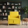 Sofa with Storage Light Yellow 72 X 78 X 87 Cm Polyester