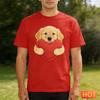 Funny Golden Retriever Graphic T Shirts For Men Summer Fashion Cute Dog 3D Printed T-shirts Casual Oversized Crew Neck Tees Tops