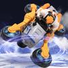 Dynamic Light Deformation Motorcycle Toy 360 Rotating Transforming Motorcycle  Kids Gift