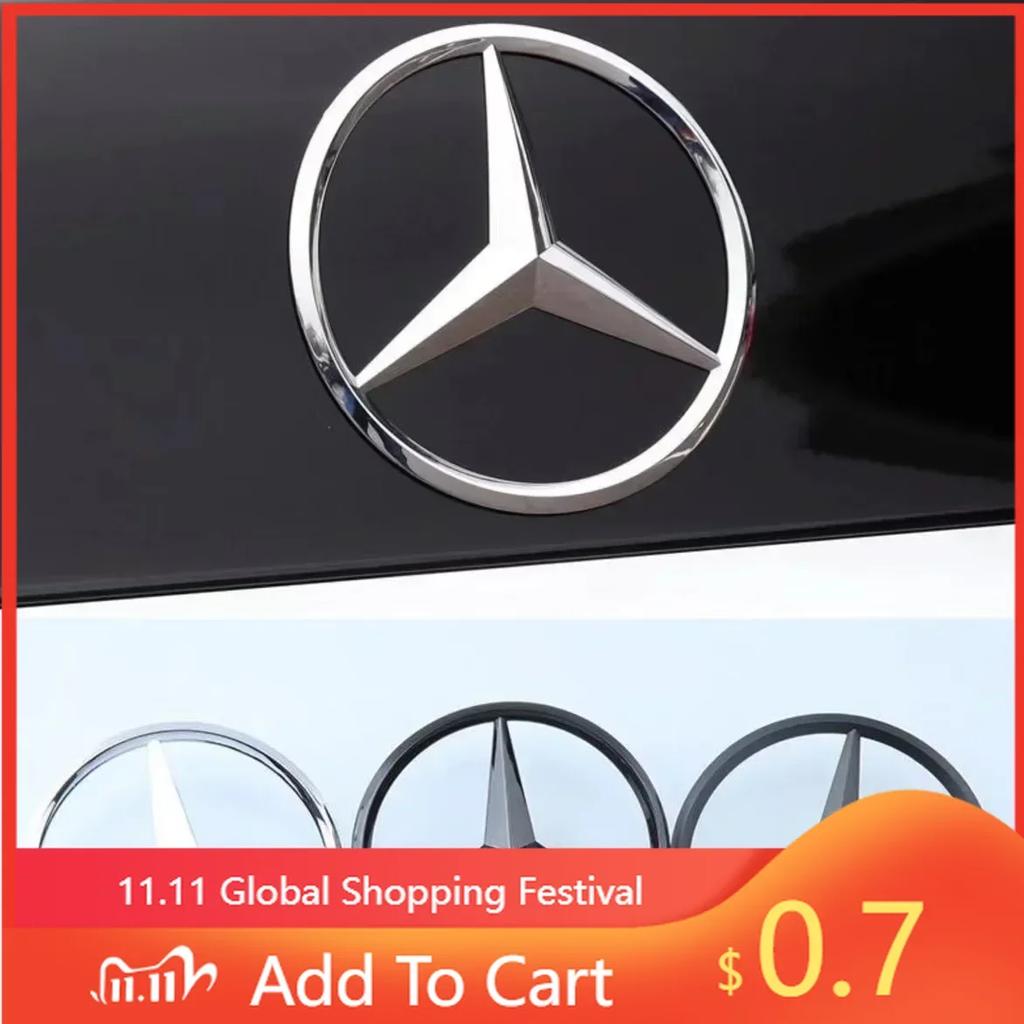 ENO1   For Benz ABS Car Rear Badge Decal Trunk Emblem Sticker for Mercedes Benz S320 W164 W203 W204 W168 C180 E320 A200 CLA CLK CLS ML