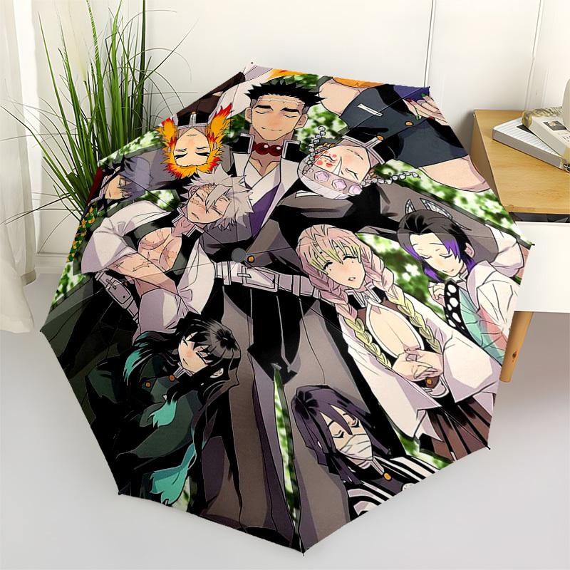 

1pc Kuroko s Basketball Characters Outdoor Umbrella - Automatic Opening/Closing, Portable 3-Fold Design with Iron Frame - Perfect Gift for Fans, Trave