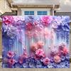 The Elegant Floral Wedding Backdrop Is Suitable for Photography, Dessert Table Decoration, Photo Booth, Etc