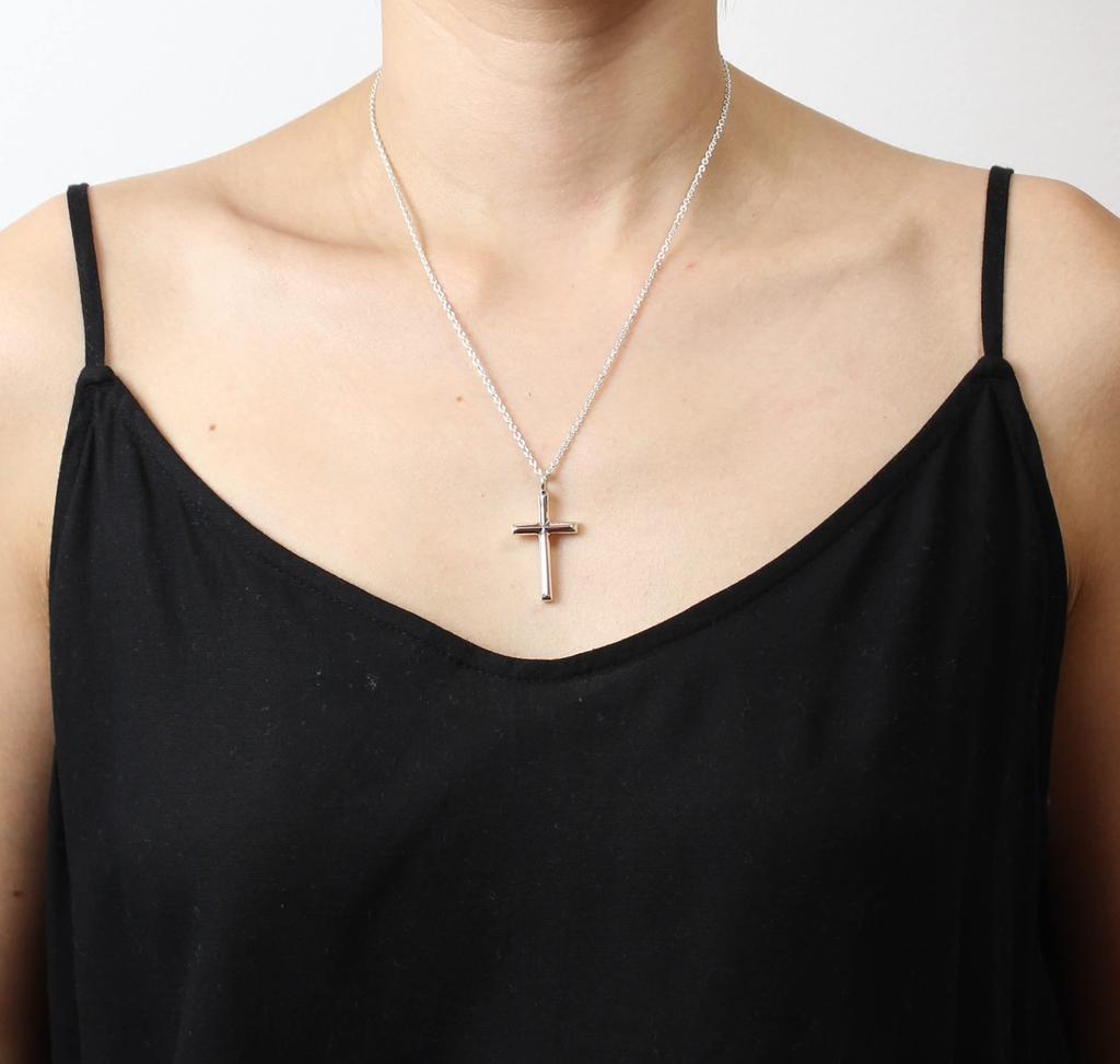 [World Accessories Carmelo] Christ Cross Silver 925 Christian Pendant Top