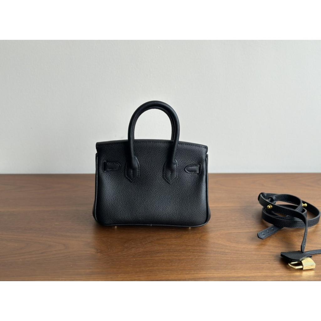 20 Couro Platina Togo Grande Capacidade Primeira Camada Feminina Couro Moda Versátil Bolsa de Mão Ombro Mensageiro Bolsa Feminina