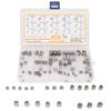 65PCS Threaded Insert Assortment Kit 303 Stainless Steel Thread Repair Sleeves Reducing Nuts