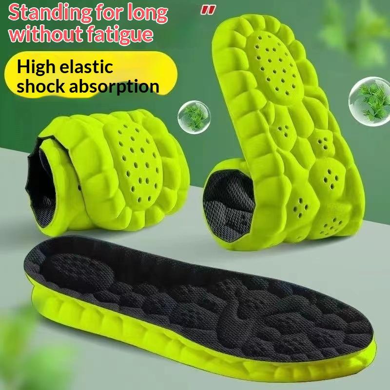 1 Pair 4D Sport Insole Super Soft Shoes Sole Pads For Feet Shock Absorption Baskets Shoe Sole Arch Support Orthopedic Inserts