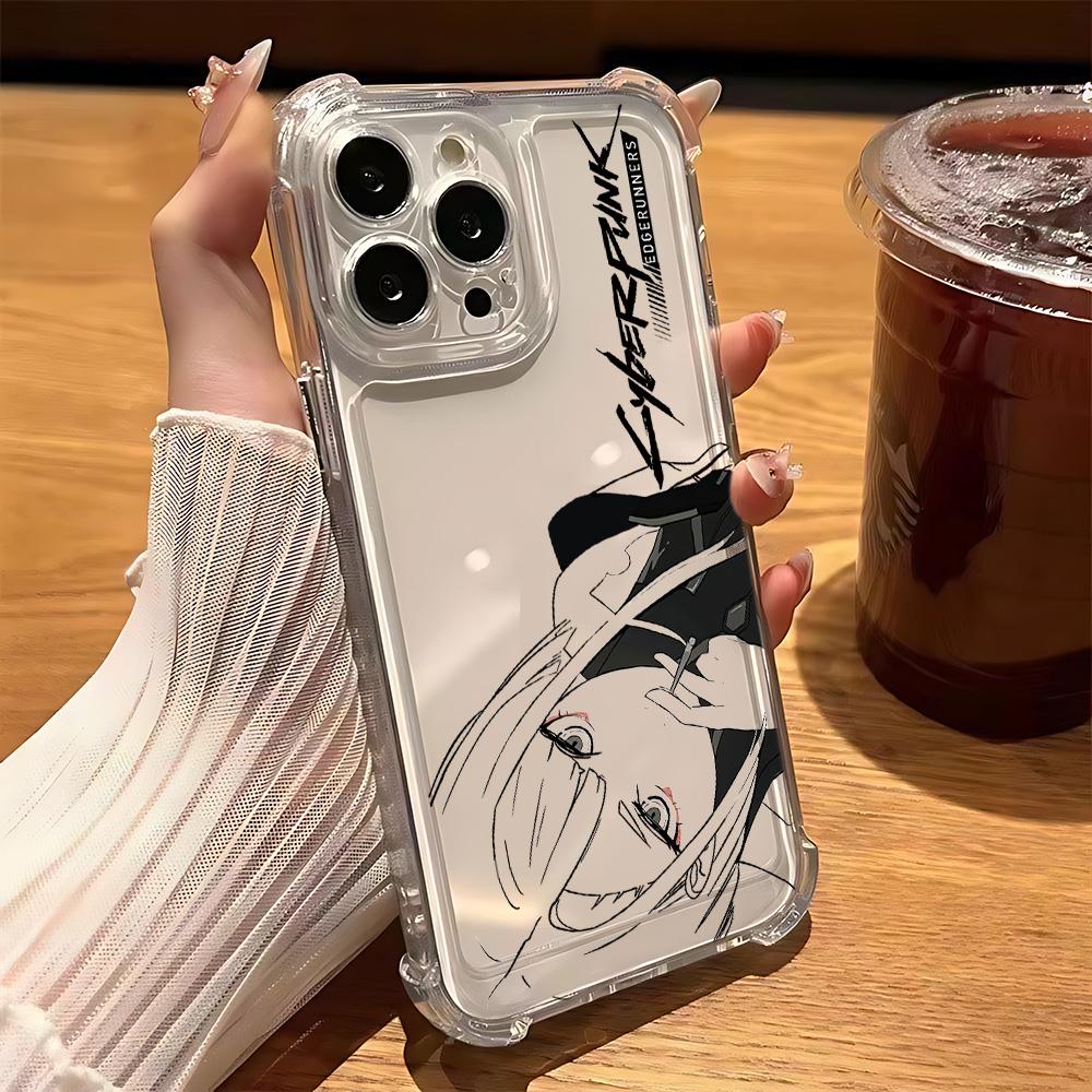 Edgerunners C-Cyberpunks Phone Case For Samsung Galaxy S25 S24 S23 S22 S21 S20 Note20 Edge FE Ultra Plus 4G 5G Anti Fall Cover