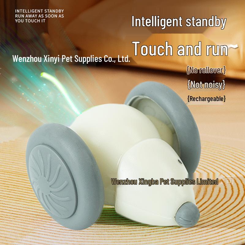 

Интерактивная электрическая игрушка для кошек-мышь: Умный ранэбаут для самостоятельной игры и избавления от скуки