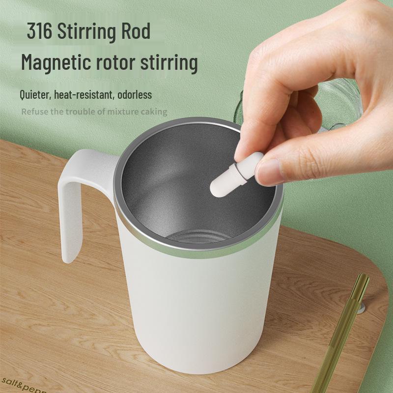 Přenosný USB nabíjecí hrnek na kávu ze nerezové oceli 304 pro domácnost