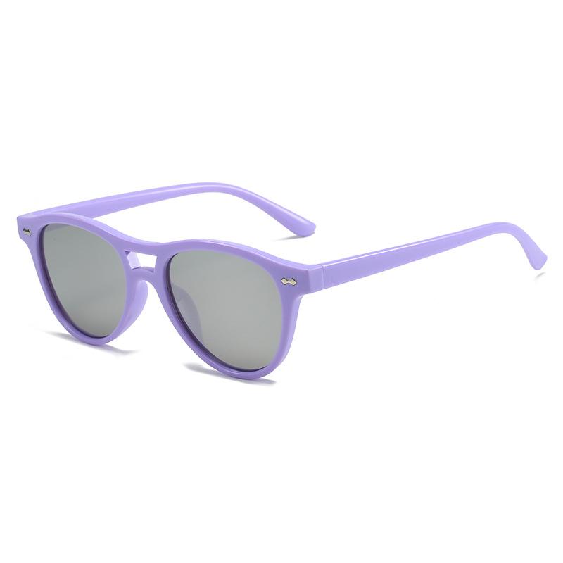 Double Beam Sunglasses, Simple Rivet Oval Glasses, Street Sunglasses