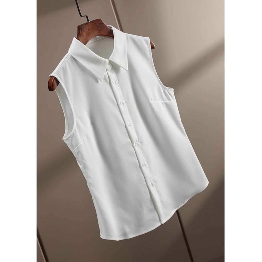 2023 Women's Solid Color Sleeveless Polo Collar Vest - Versatile Autumn/Winter Pairing with Sweater