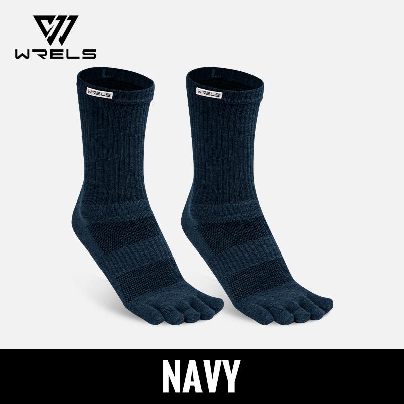 WRELS 1/2/3 pairs Toe Socks Arch Support Cotton Athletic Running Five Finger Socks Sweat-Absorbing  Sports Wicking 5 Finge Socks S