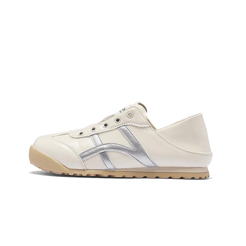 Augustus Dengde training shoes women's 2025 new summer one-pedal casual Forrest Gump shoes are not tired of sports little white shoes