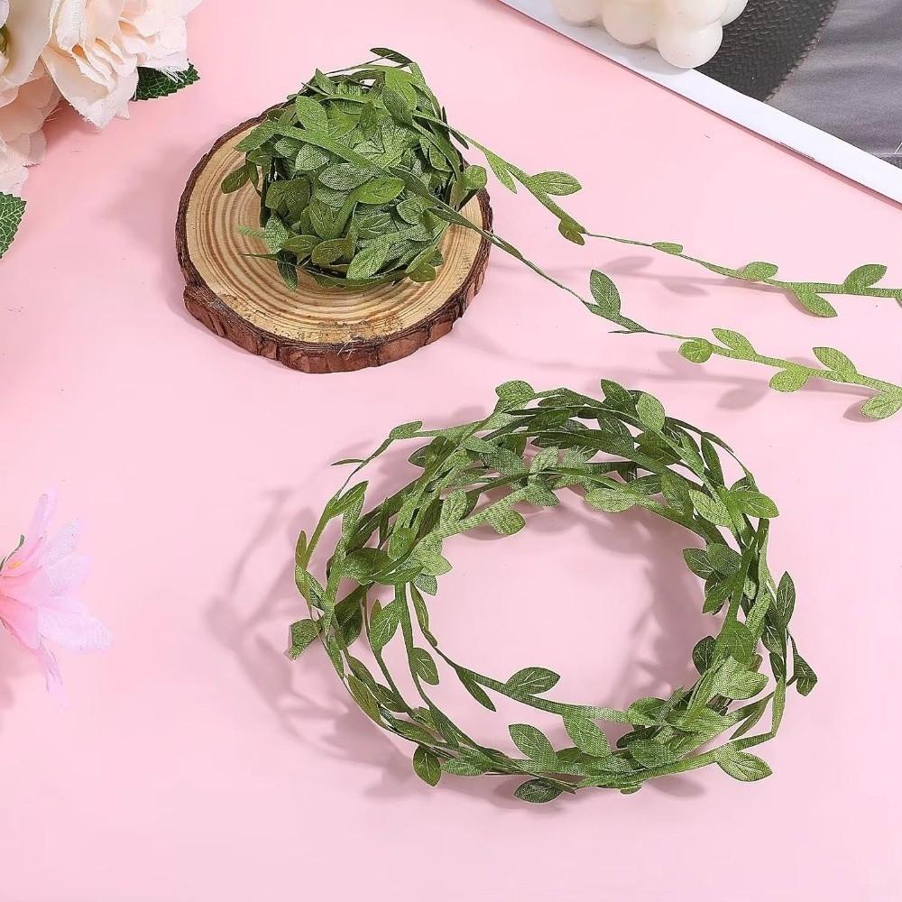 Garland Artificial Eucalyptus Leaf Garland Leaf Ribbon Green Leaves Ribbon Crafts Projects