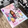 Custom Name Fairy Cat Dreams Living Room Non-Slip Area Rug Soft Carpet for Bedroom Kids Playroom Sofa Office Home Decor Doormat
