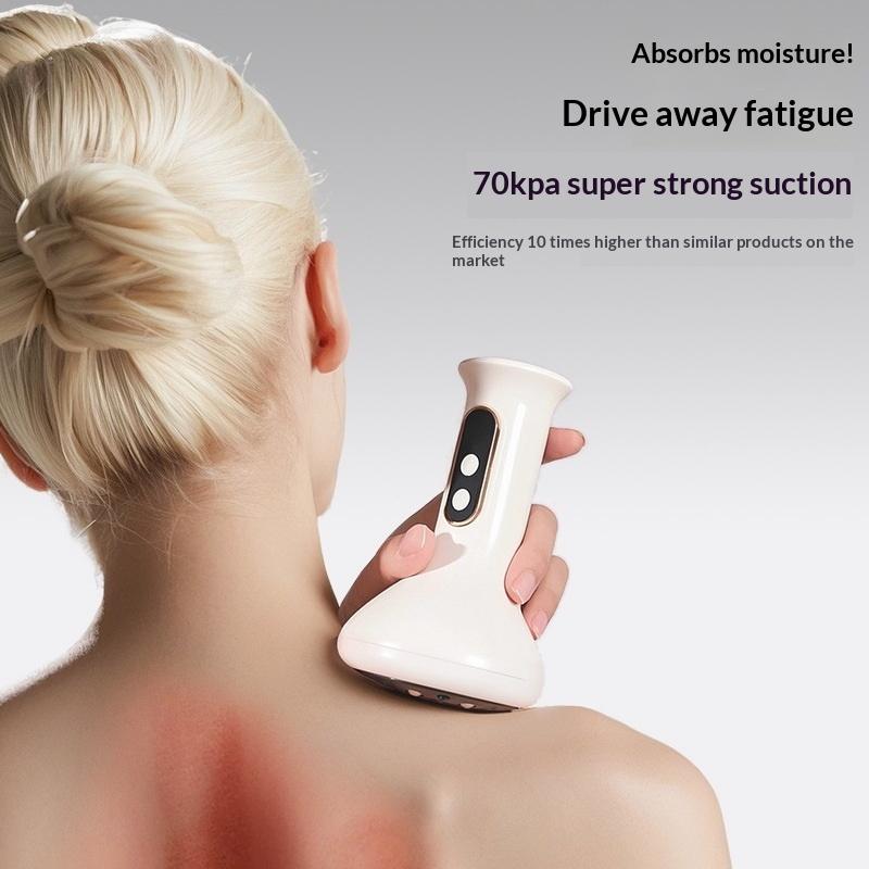 Rechargeable Scraping Massager Vibration Hot Compress Meridian Brush Body Shaping Lymphatic Detoxification Dredging