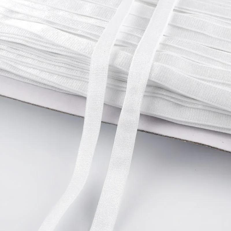 Meetee 5/10/20M 6-30mm Elastic Band Spandex Underwear Stretch Webbing Tape Clothes Drawstring Strap Bra DIY Garment Belt Bands
