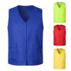 Vesta Sako Jednořadé Jednobarevné Výstřih do V Prodyšné s Kapsou Ochranný Polyester Unisex Pracovní Vesta Dobrovolnická Uniforma pro Muže