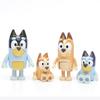Bluey Anime Action Figures Bandit Chilli Bingo With Movable Joints Animation Dog Model Dolls Kids Party Favor Toys Birthday Present
