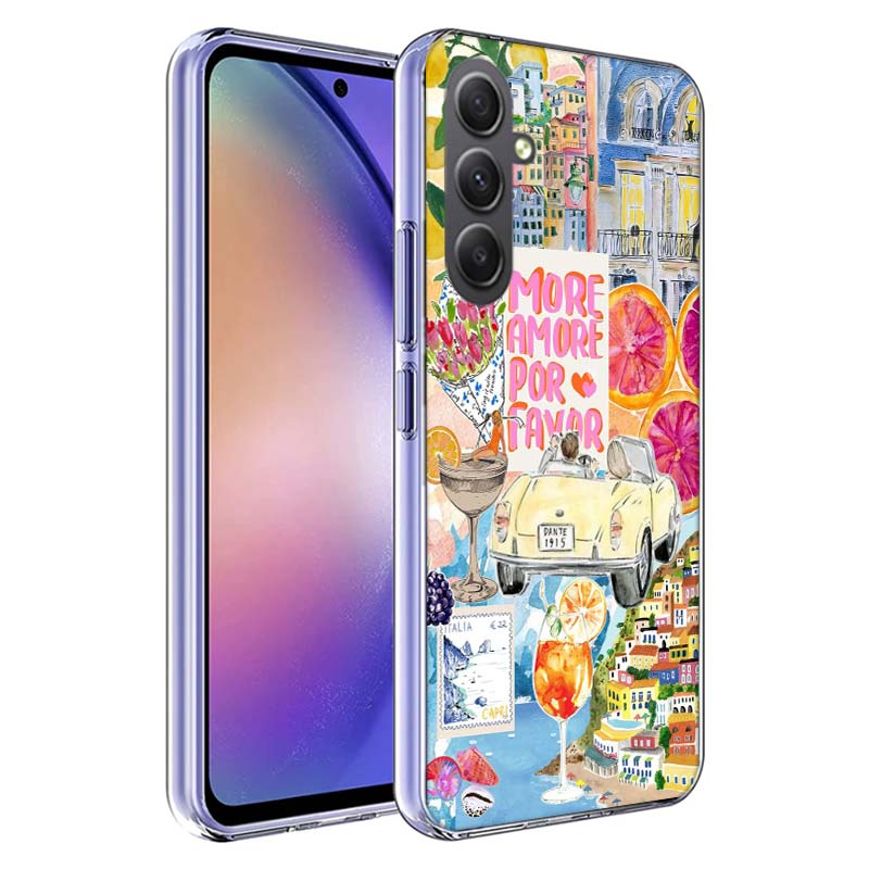 Meereslandschaft Wein Zitrone Handyhülle für Samsung A17 A37 A57 A07 A16 A26 A36 A56 A06 A02S A12 A22 A32 A52S A04S A14 A24 A34 A54