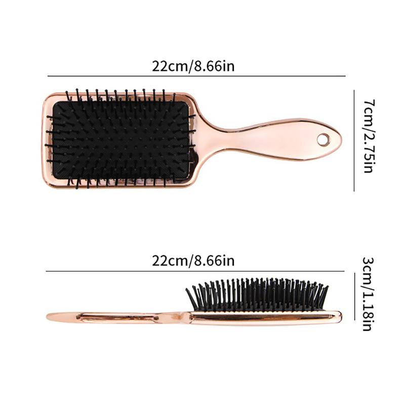 Paddle Hair Brush Detangling Hairbrush Massage Comb Scalp Styling Tool For Women Men Straight Curly Wavy Dry Wet Thick Fine Hair