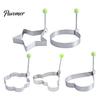 Kitchen Utensils for Breakfast 3 Pcs Stainless Steel Egg Rings, Non-stick Fried Moulds, Round/Star/Flower/Heart/Mouse Home Tools Shaped Ring Mold Eggs