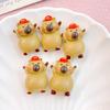 10Pcs New Cute Cartoon Gray Bear Series Flat Back Ornament Jewelry Bows Accessories