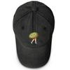 Kiwi Fruit High Heels Print Adjustable Sun Hat, Fruit Trucker Hat Headwear Unisex Simple Cotton Snapback Baseball Cap