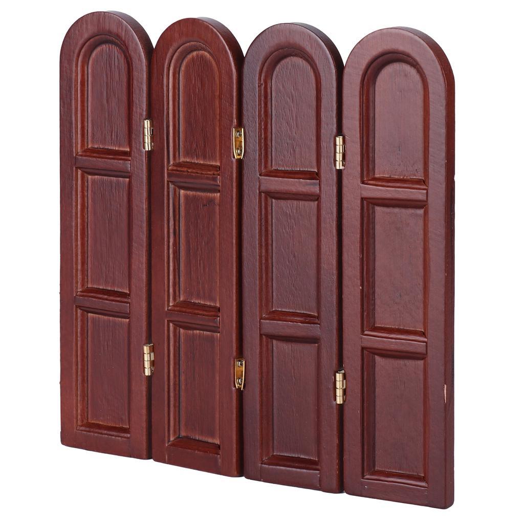   Wooden Screen 1:12 Retro  ature Scene Furniture Model Dollhouse Accessory