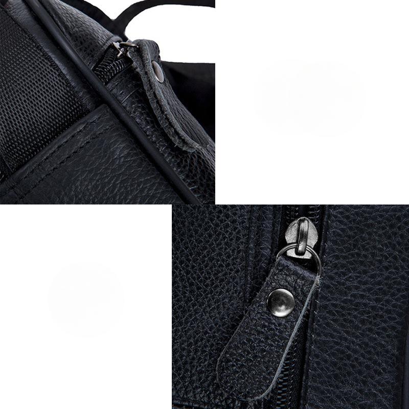 Business Shoulder Bag Large Capacity Cowhide Bag High-end Multi-functional Business Casual Hand-held Men's Bag