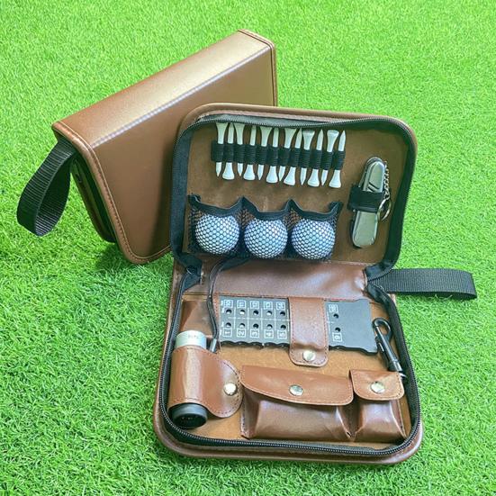 Golf-Werkzeug-Aufbewahrungstasche, Reißverschluss, verschleißfest, wasserdicht, großes Fassungsvermögen, Golf-Tee-Ball-Divot-Werkzeuge, Hartschalen-Organizer