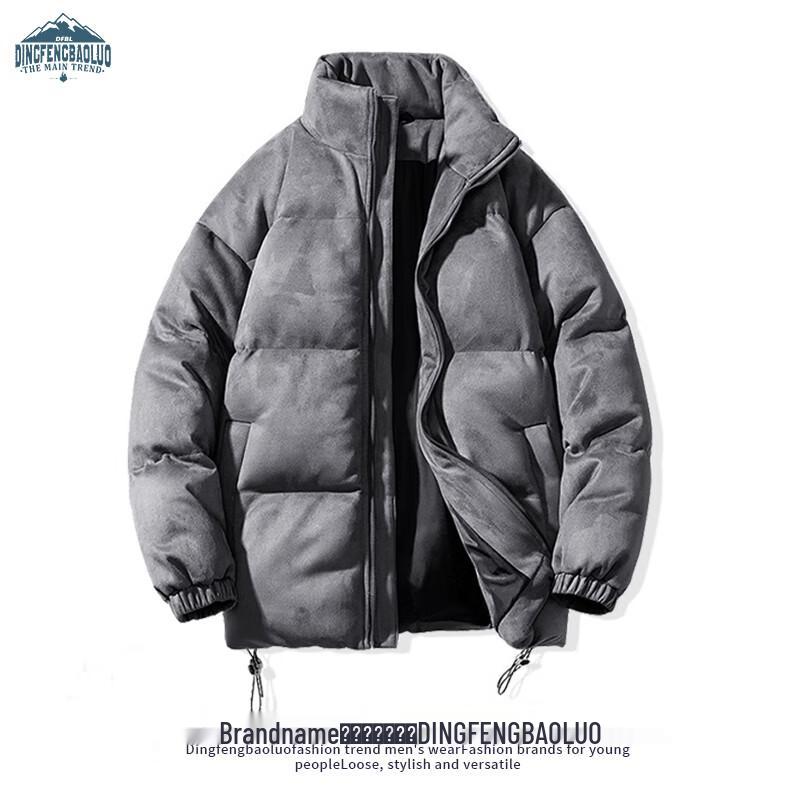 

Dingfengbaoluo Men s Suede-Look Puffer Jacket 3XL