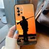 Hunter Man Fishing Dog Case For Samsung Galaxy A16 A13 A26 A36 A56 A06 A55 A35 A15 A54 A34 A14 A53 A12 A22 A32 A52