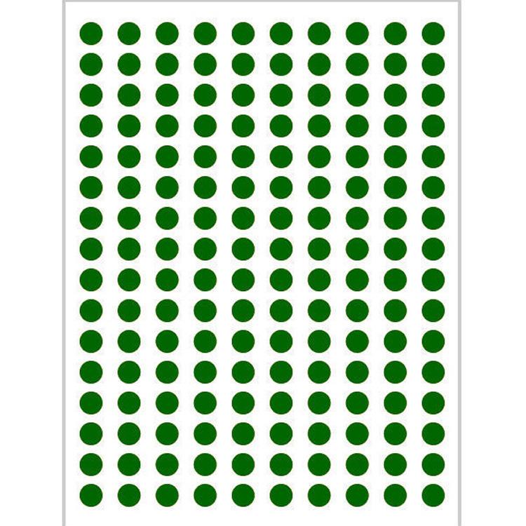 10 Colors Mixed Polka Dot Round Label Stickers: Small & Large, Red, Yellow, Blue, Green, Pink, White, Black, Orange