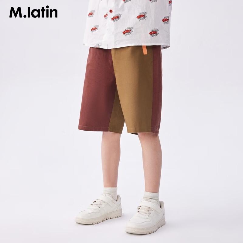 

M.Latin Boys Spliced Design Woven Casual Shorts 110