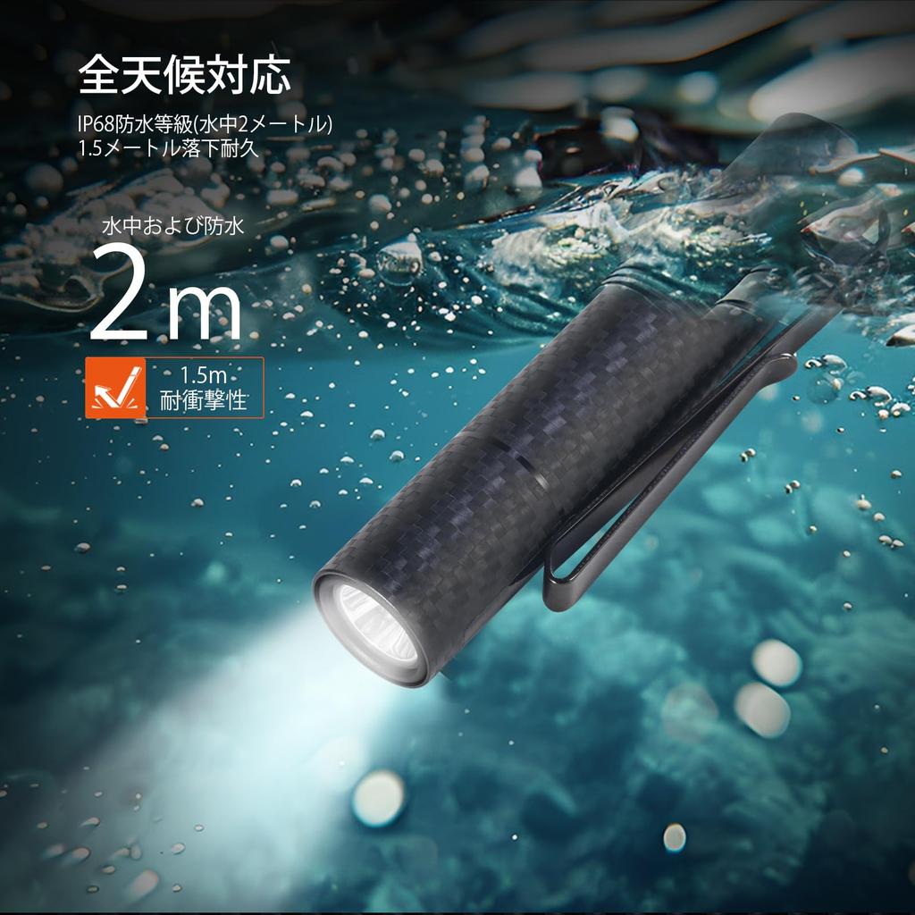 ACEBEAM Rider RX EDC AA Battery 1000 Powerful IP68 Ideal for Everyday Outdoor Earthquake and More 2.0 Flashlight, LED, Compatible, Lumens, Compact,