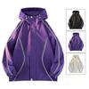 Trendy Brand Color-blocked Hooded Jackets for Men and Women, Japanese Street Niche Design, Loose BF Style Casual Jackets for Couples