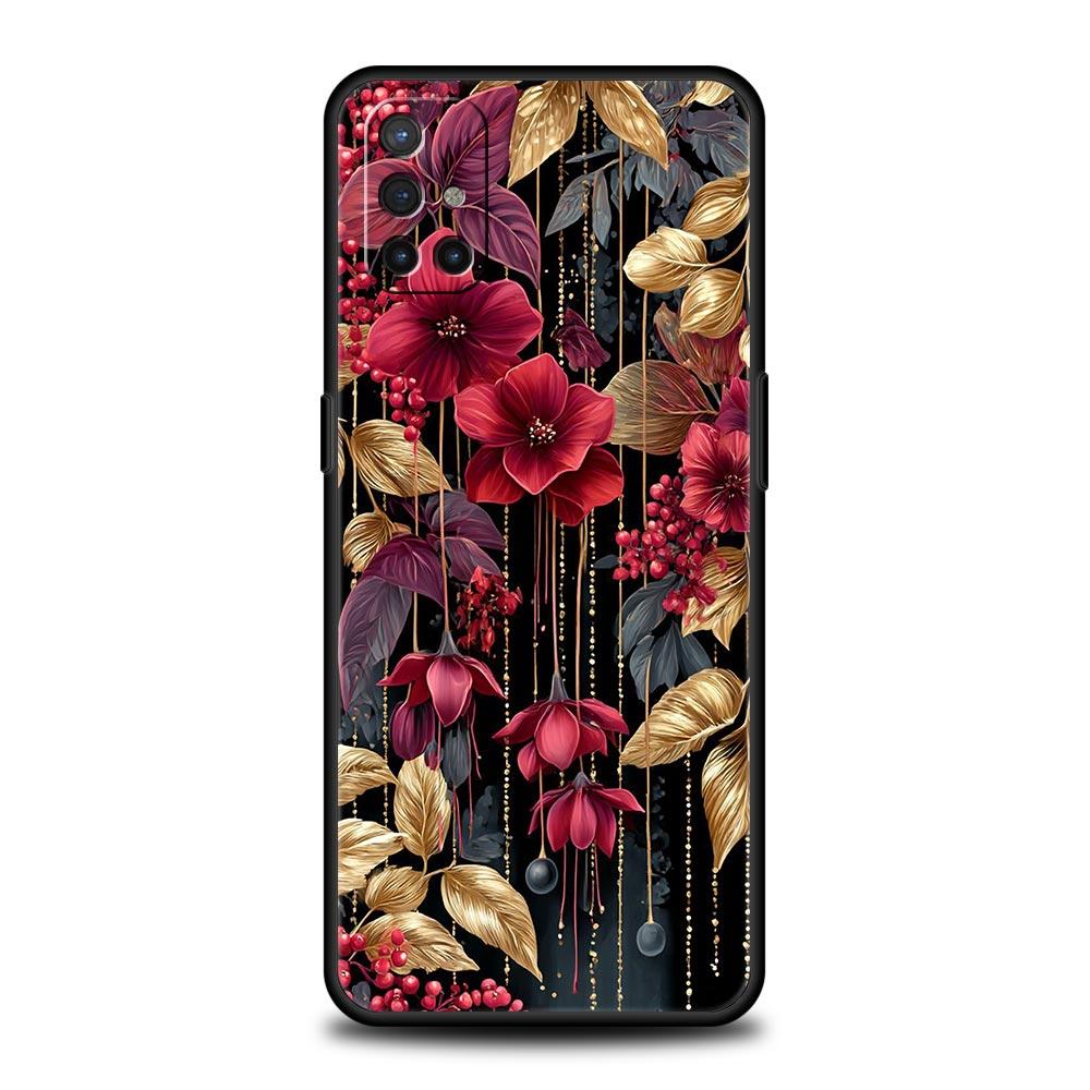 Abstract Plants Flower Phone Case For Oneplus 13R 13 12R 11 10T 10R Nord N100 N200 N10 10 9 9R 9RT CE 3 2 Z Pro Soft TPU Cover