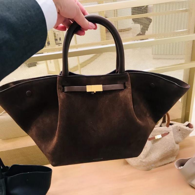 Demellier Geprägte Wildleder Flügeltasche - Retro Herbst/Winter Handtasche & Schultertasche