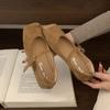Fashion Fashion Buckle Strap Ladies Mary Janes Flats Shoes Soft Casual Female Shallow Footwear Square Toe Women Flats With Shoes