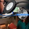 Lighted Magnifying Glass Stand with Flexible 48 3 10 Levels of USB Desk Ideal for Model and Work Arm, 50cm, Ring, LEDs, Colors, Dimming, Powered, 5W,