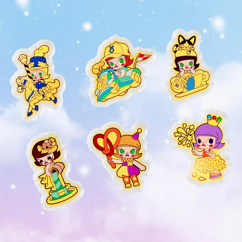 Golden Bubble MOLLY Crown/Carousel Gold Foil Phone Sticker Collection Single Gold Coin + Acrylic [Gold Included]