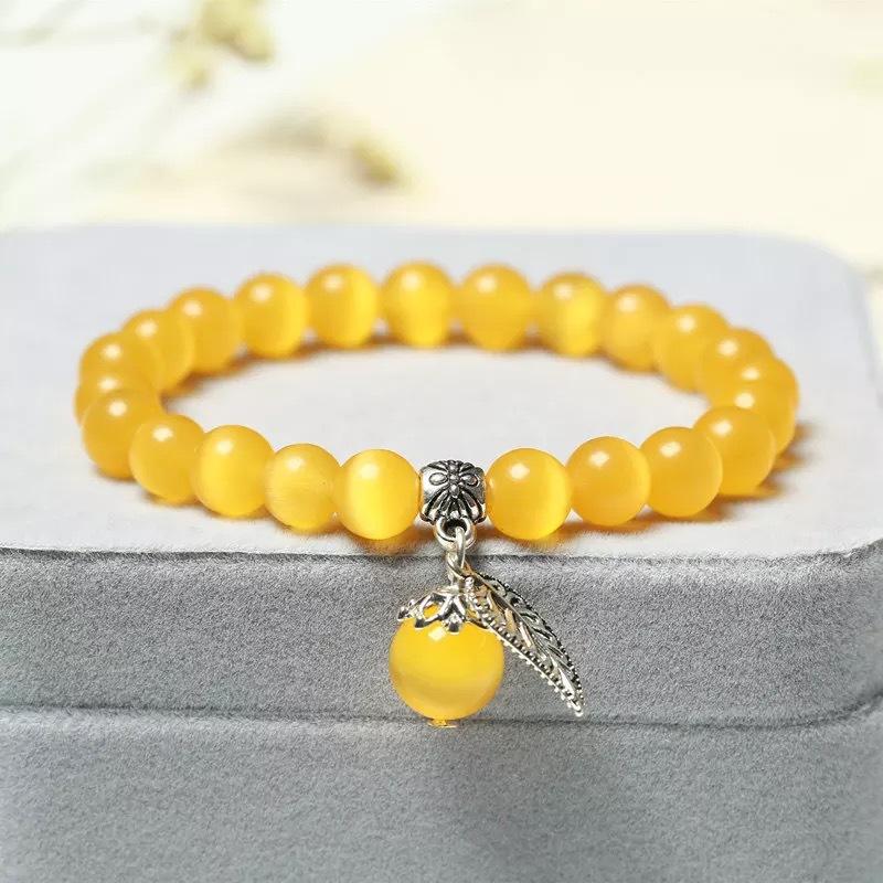 Mode Katzenauge Stein frauen Armband Nationalen Stil Buddha Bead Armband Dame Kristall Armband Schmuck