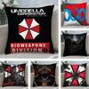 Horro R-Resident E-Evil Pillow Case Short Plush Double-sided Print Square Throw Pillow Covers Sofa Home Cushion Decor