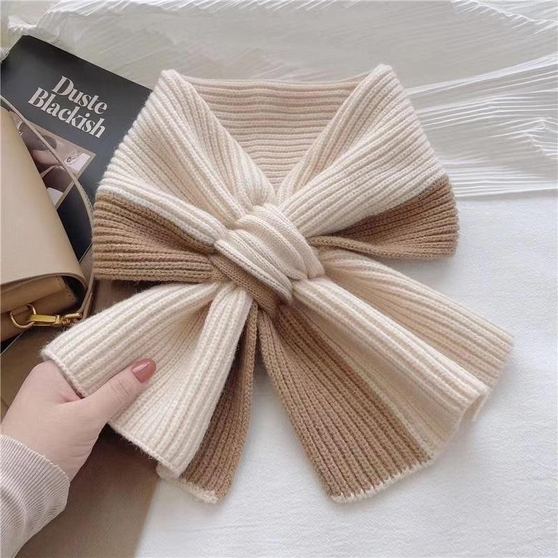 Autumn and winter new thickened double-sided thousand bird grid versatile warm scarf atmosphere student department simple grid
