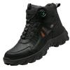 Waterproof Safety Boots Men Steel Toe Work Boots Men High Top Safety Shoes Mens Desert Combat Tactical Work Shoes Men Protective