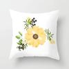 Yellow Flower Pillowcase Office Living Room Home Pillowcase Car Ornaments