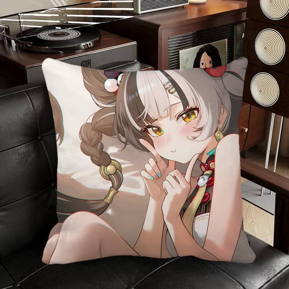Dialyn Zenless Zone Zero Game Pillow Case Square Pillow Bedroom Sofa Leisure Comfort Cushion Car Home Decoration