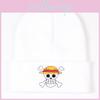 New Cosplay Anime One Piece Skull Knitted Hat Warm Street Dance Beanie Men Women Autumn Winter Hat Black Gray