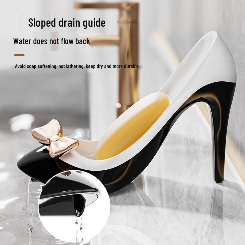 Creative Personality High Heel Soap Holder: Punch-Free, Draining Suction Cup for Bathroom and Toilet